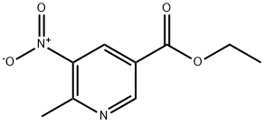 5-硝基-6-甲基烟酸乙酯 结构式