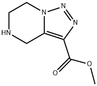 Methyl 4,5,6,7-tetrahydro-[1,2,3]triazolo[1,5-a]pyrazine-3-carboxylate 结构式