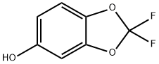 5-酚羟基-2,2-二氟-1,3-苯并二噁唑 结构式