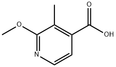 2-甲氧基-3-甲基异烟酸2-甲氧基-3-甲基-4-吡啶甲酸 结构式