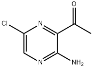 1-(3-AMINO-6-CHLOROPYRAZIN-2-YL)ETHANONE 结构式