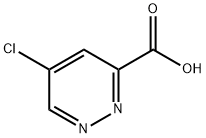 5-氯哒嗪-3-羧酸 结构式