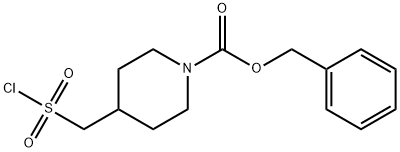 苄基4 - [(氯磺酰基)甲基]哌啶-1 - 羧酸 结构式