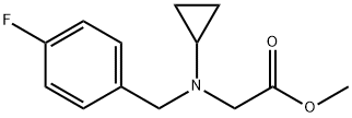 [环丙基-(4-氟-苄基)-氨基]-乙酸甲酯 结构式