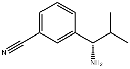 3-((S)-1-氨基-2-甲基丙基)苄腈 结构式