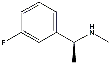 (S)-1-(3-氟苯基)-N-甲基乙胺 结构式
