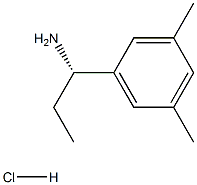 (S)-1-(3,5-二甲基苯基)丙-1-胺盐酸盐 结构式