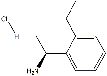 (S)-1-(2-乙基苯基)乙胺盐酸盐 结构式