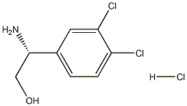 (R)-2-氨基-2-(3,4-二氯苯基)-1-乙醇 结构式