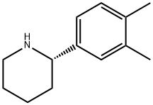 (S)-2-(3,4-二甲基苯基)哌啶 结构式