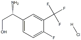 (R)-2-氨基-2-(4-氟-3-(三氟甲基)苯基)乙醇 结构式