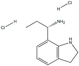 (S)-1-(吲哚啉-7-基)丙烷-1-胺 结构式