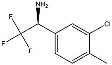 (S)-1-(3-氯-4-甲基苯基)-2,2,2-三氟乙烷-1-胺 结构式
