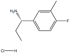 (S)-1-(4-氟-3-甲基苯基)丙烷-1-胺盐酸盐 结构式