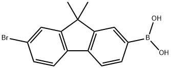 7-溴-9,9-二甲基芴-2-硼酸 结构式