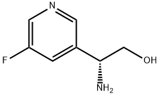 (R)-2-氨基-2-(5-氟吡啶-3-基)乙烷-1-醇 结构式