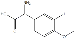 3-碘-4-甲氧基苯-甘氨酸 结构式