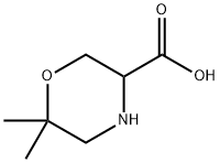 6,6-二甲基-3-吗啉羧酸 结构式