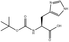 BOC-DL-组氨酸 结构式