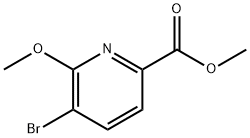 5-溴-6-甲氧基吡啶甲酸甲酯 结构式
