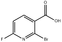 2-溴-6-氟烟酸 结构式