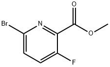 METHYL 6-BROMO-3-FLUOROPYRIDINE-2-CARBOXYLATE 结构式