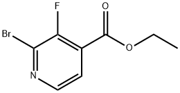 2-溴-3-氟吡啶-4-羧酸乙酯 结构式