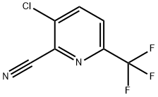 3-氯-2-氰基-6-三氟甲基吡啶 结构式