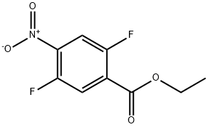 2,5-二氟-4-硝基苯甲酸乙酯 结构式