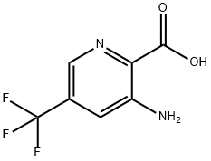 3-氨基-5-三氟甲基吡啶-2-甲酸 结构式