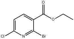 2-溴-6-氯烟酸乙酯 结构式