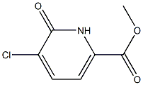 5-氯-6-氧代-1,6-二氢吡啶-2-羧酸甲酯 结构式