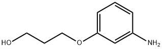 3-(3-氨基苯氧基)-1-丙醇 结构式