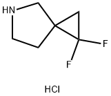 1,1-二氟-5-氮杂-螺[2.4]庚烷盐酸盐 结构式