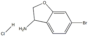 6-溴-2,3-二氢苯并呋喃-3-胺盐酸盐 结构式