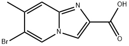 6-BroMo-7-MethyliMidazo[1,2-a]pyridine-2-carboxylic acid 结构式