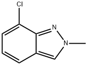 7-氯-2-甲基-2H-吲唑 结构式