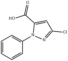 5-氯-2-苯基-2H-吡唑-3-甲酸 结构式