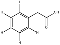 2-(2-Iodophenyl-d4)acetic Acid 结构式
