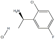 (1R)-1-(2-氯-5-氟苯基)乙胺盐酸盐 结构式