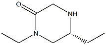 (R)-1,5-DIETHYLPIPERAZIN-2-ONE 结构式
