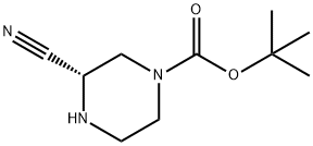 (S)-1-BOC-3-氰基哌嗪 结构式