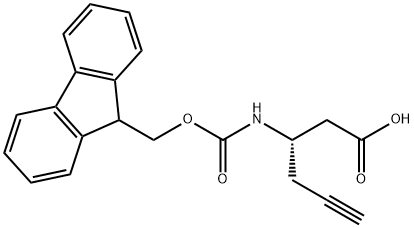 FMOC-S-3-氨基-5-己炔酸 结构式