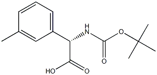 Boc-(S)-a-AMino-3-Methylbenzene-acetic acid 结构式