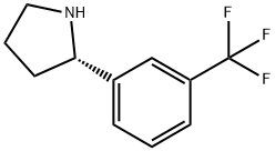 (S)-2-(3-(三氟甲基)苯基)吡咯烷 结构式