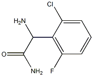 2-AMINO-2-(2-CHLORO-6-FLUOROPHENYL)ACETAMIDE 结构式