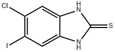 5-氯-6-碘-1H-苯并[D]咪唑-2(3H)-硫酮 结构式