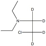 2-Chloro-N,N-diethylethyl-d4-aMine 结构式