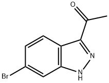 1-(6-溴-1H-吲唑-3-基)乙酮 结构式