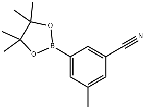 3-甲基-5-氰基-苯硼酸频哪醇酯 结构式